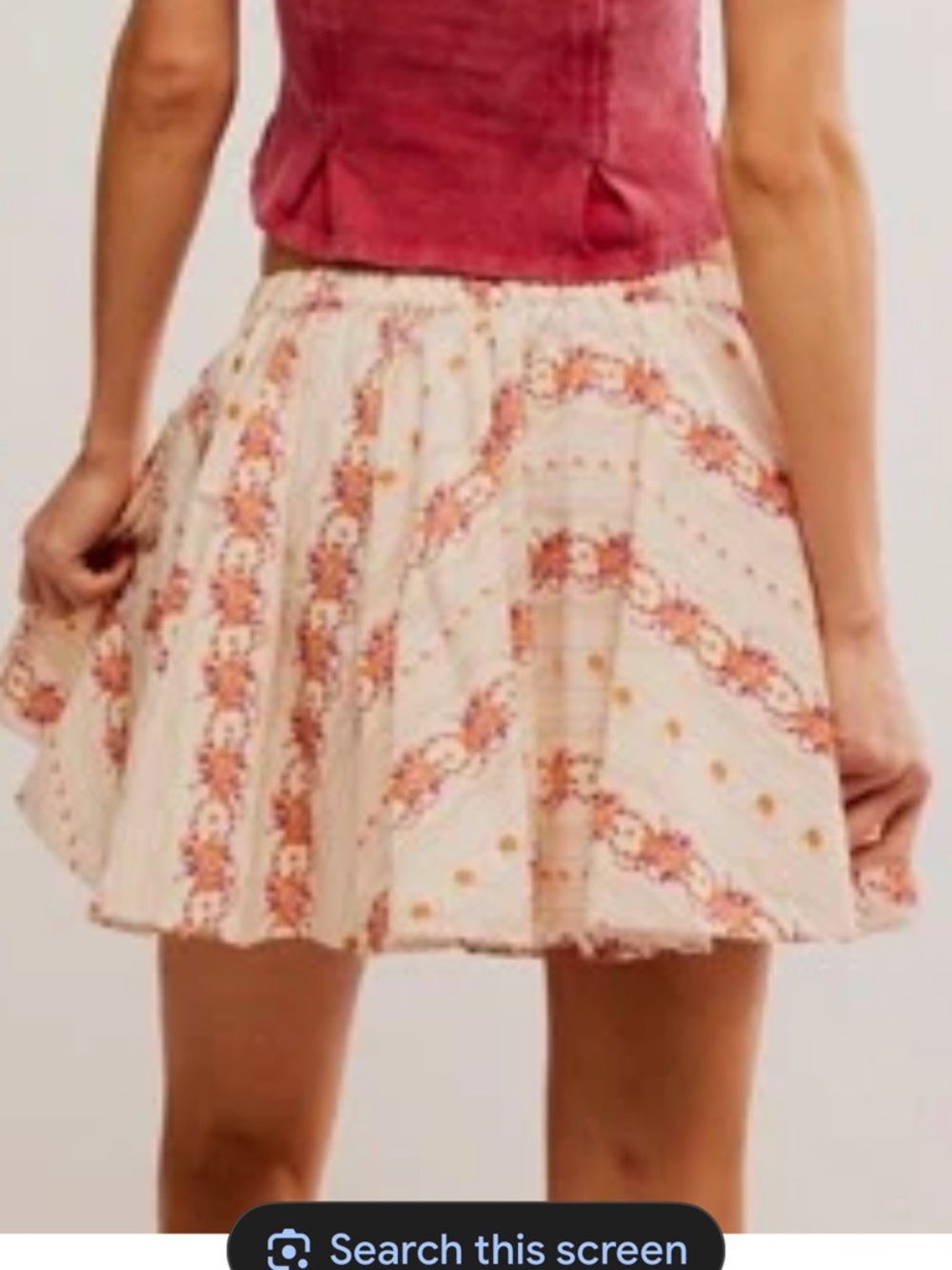 NWOT Free People Gaia printed skirt. Size smal - Picture 2 of 11